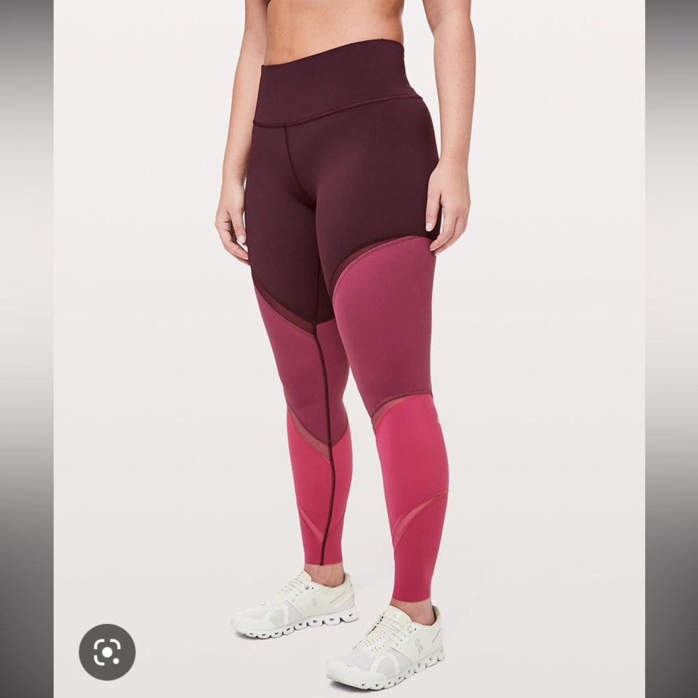 Lululemon Sz6 Tri-color color block leggings